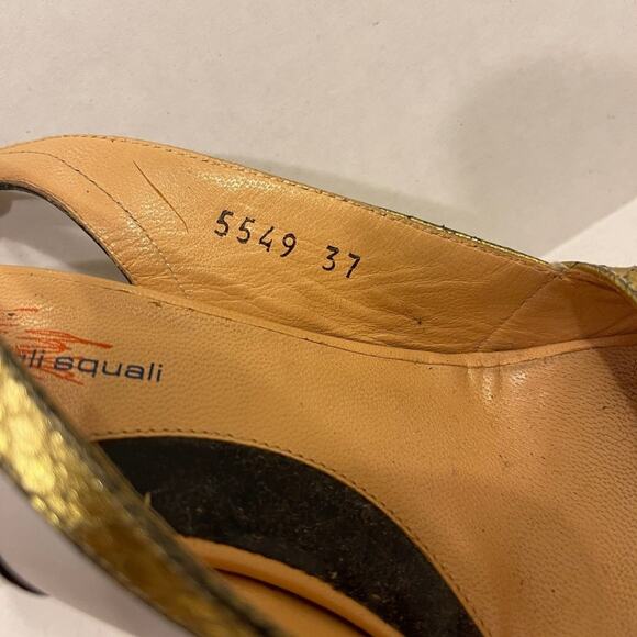 USA Dove Nuotano Gli Squali shoe Size EU 37 = US 6.5 color,white and blue + gold - Picture 3 of 6